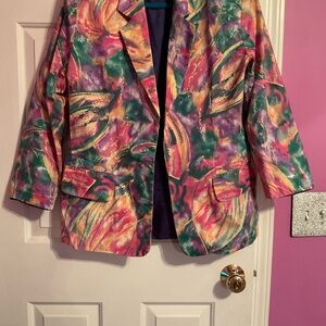 Vibrant Multicolor Women's Blazer